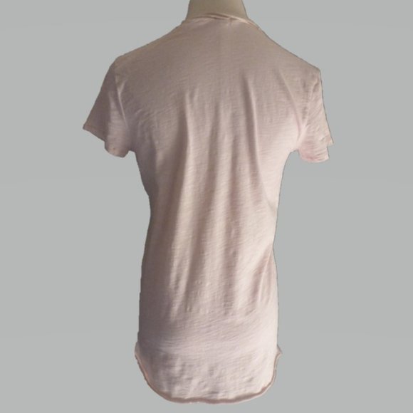 J Crew S Light Pink Deep V-Neck Top - Picture 3 of 4